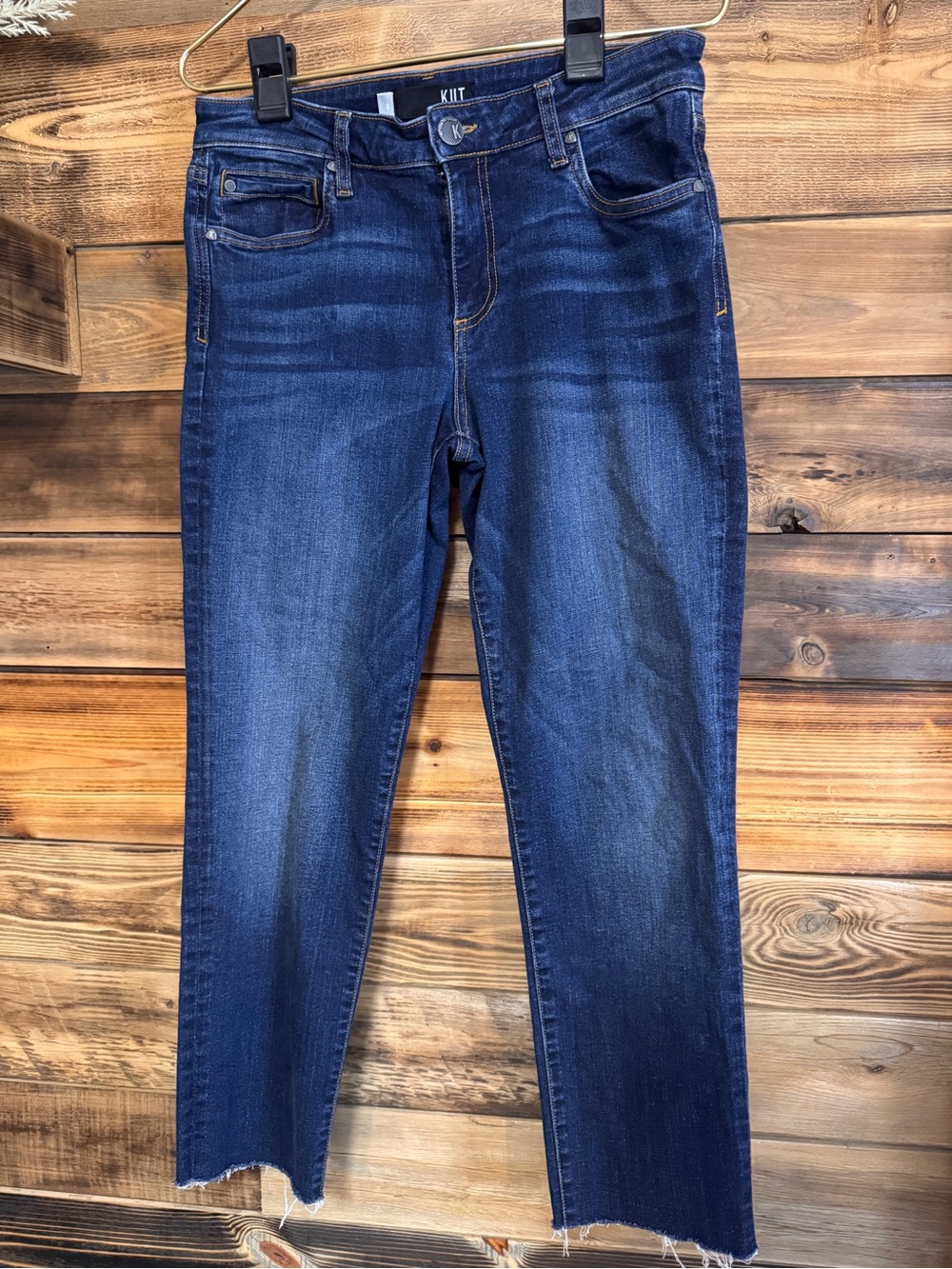 Kut from the Kloth Deep Indigo Cropped Skinny Jeans